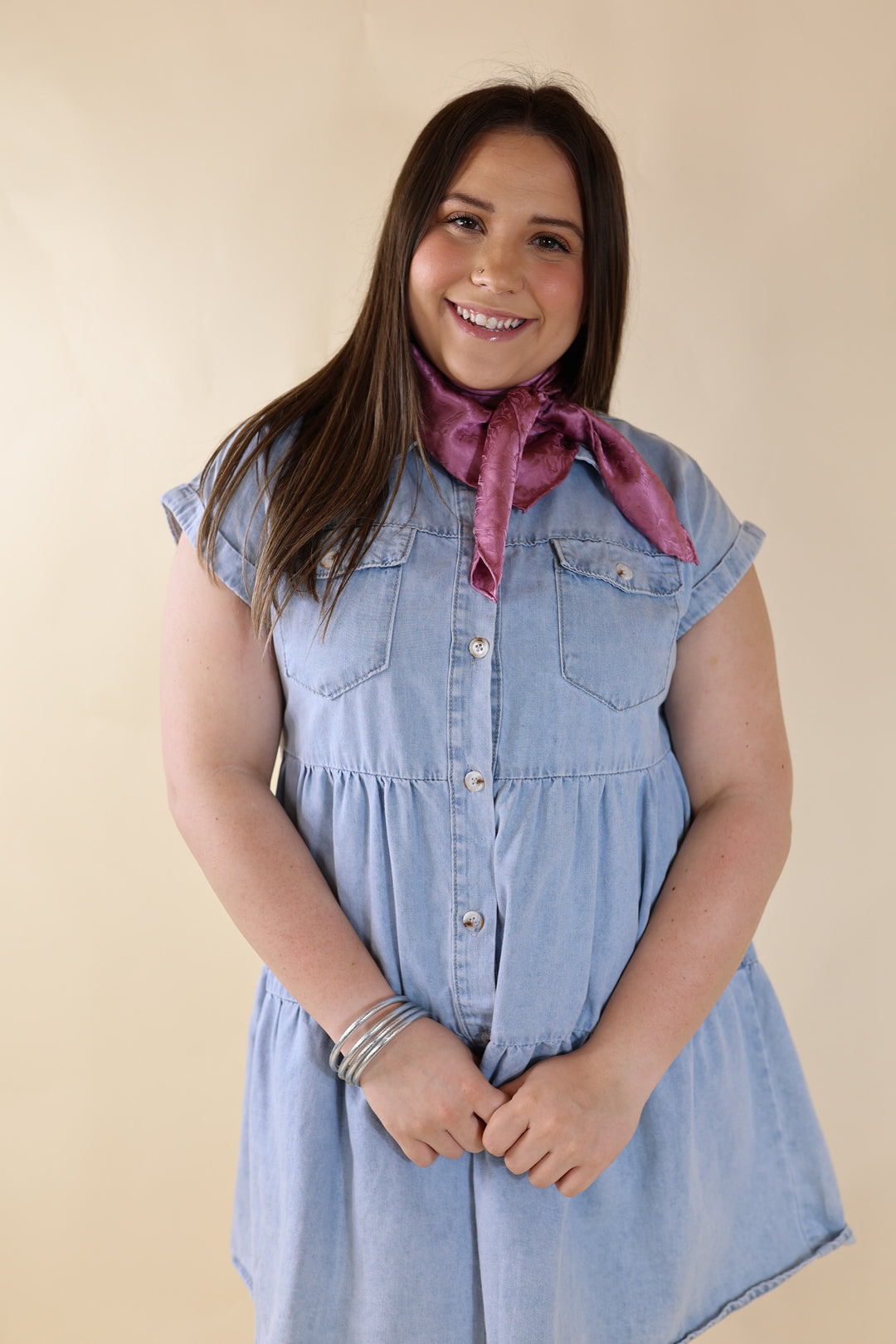 Jacquard Wild Rag in Wine - Giddy Up Glamour Boutique