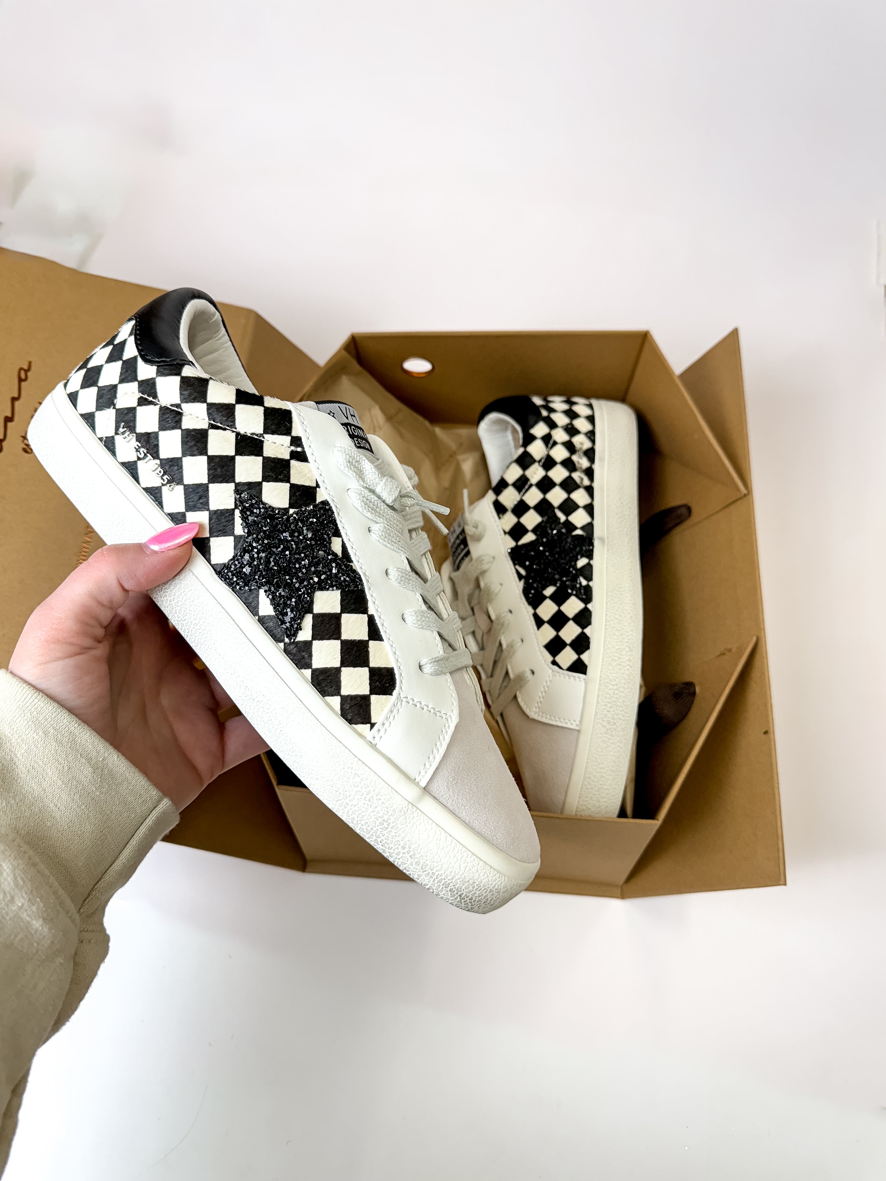 Vintage Havana | Flair 15 Sneakers in Checkered Multi - Giddy Up Glamour Boutique