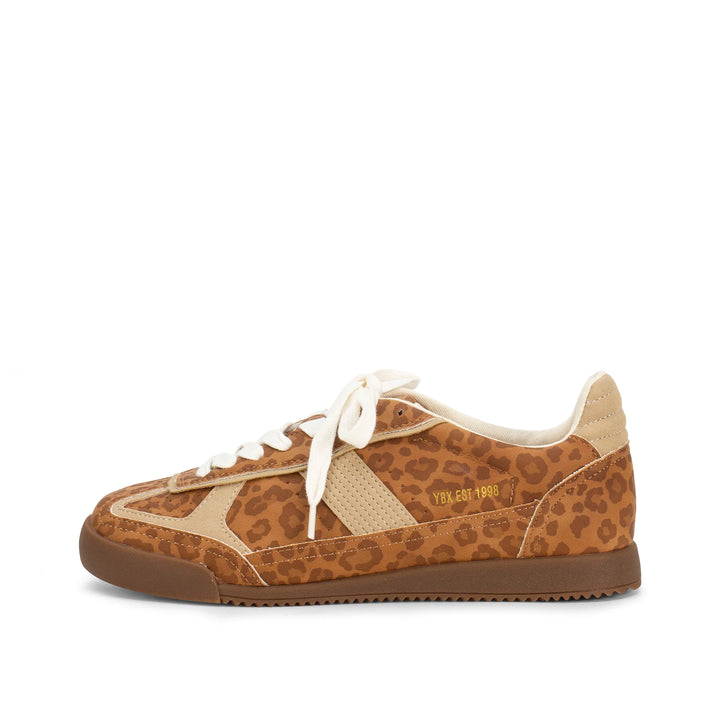 Yellow Box | Nurita Lace-Up Sneaker in Leopard Print