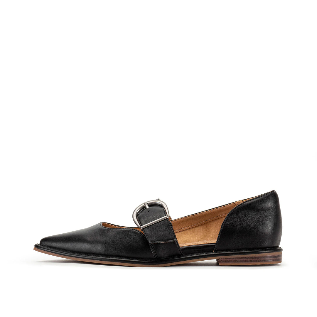 Yellow Box | Romeria D'Orsay Flat in Black