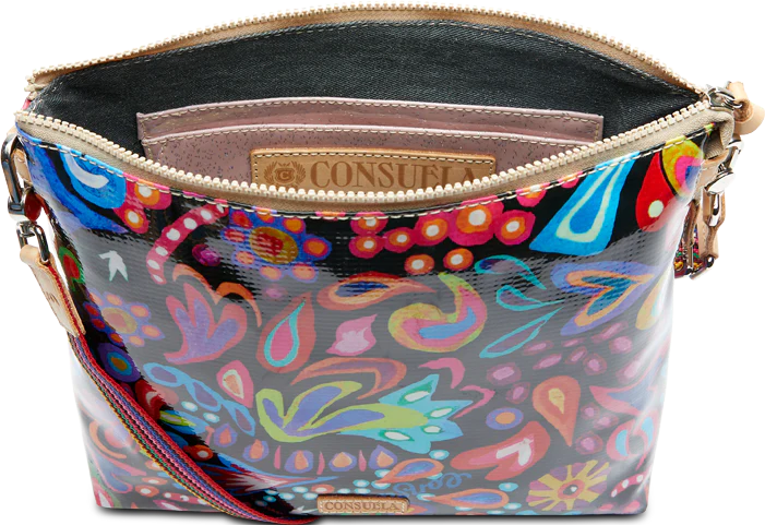 Consuela | Sophie Black Swirly Downtown Crossbody Bag - Giddy Up Glamour Boutique