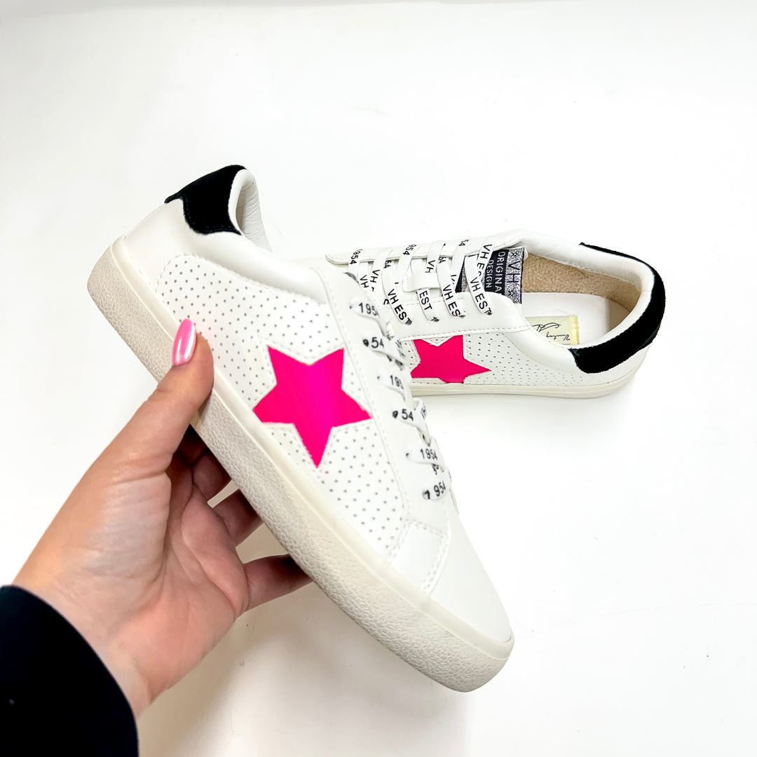 Vintage Havana | Gadol Sneakers in White Multi - Giddy Up Glamour Boutique