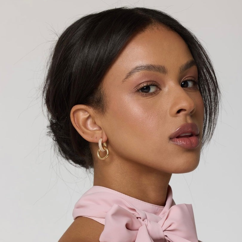 Kinsey Designs | Holland Pearl Hoop Earrings - Giddy Up Glamour Boutique