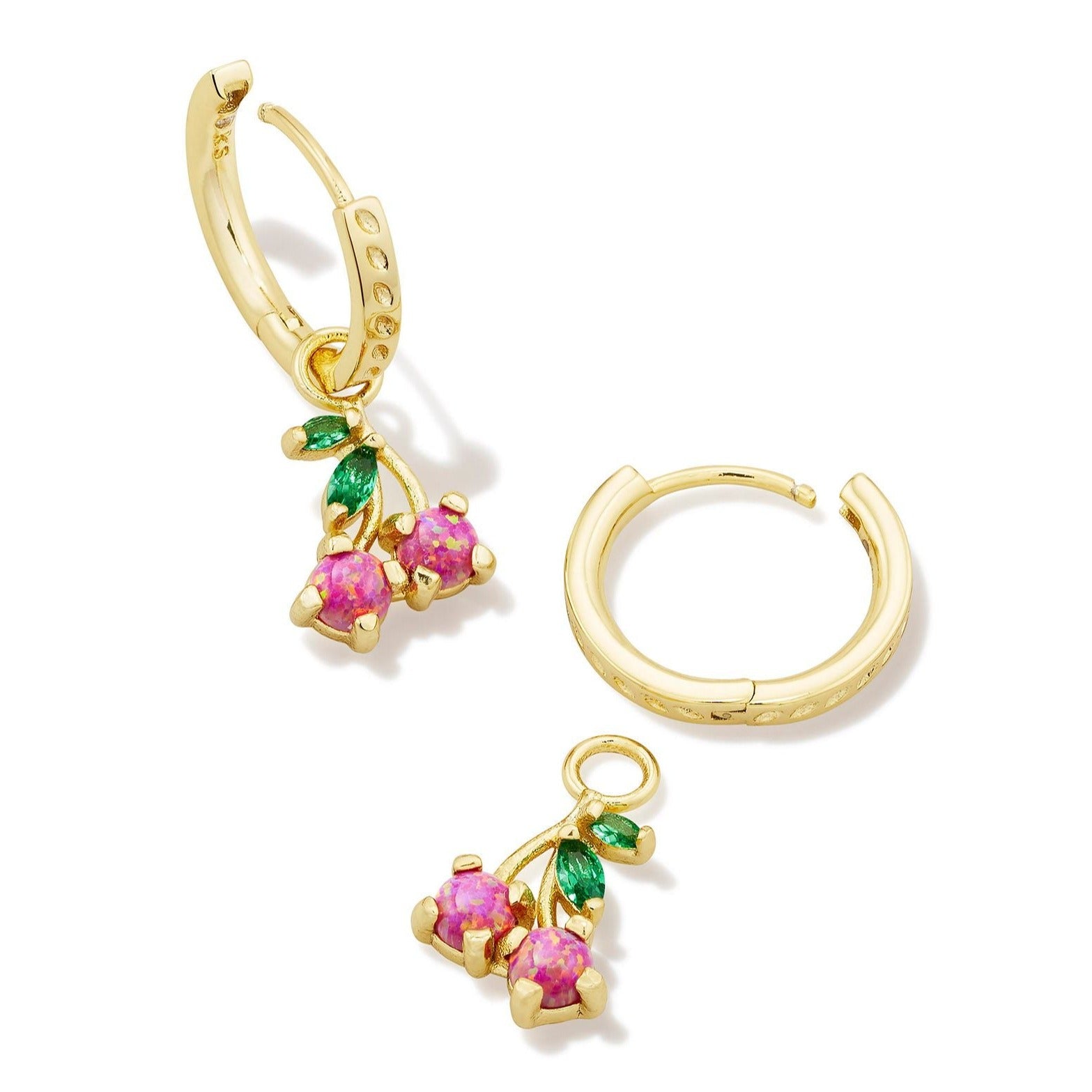 Kendra Scott | Cherry Gold Convertible Huggie Earrings