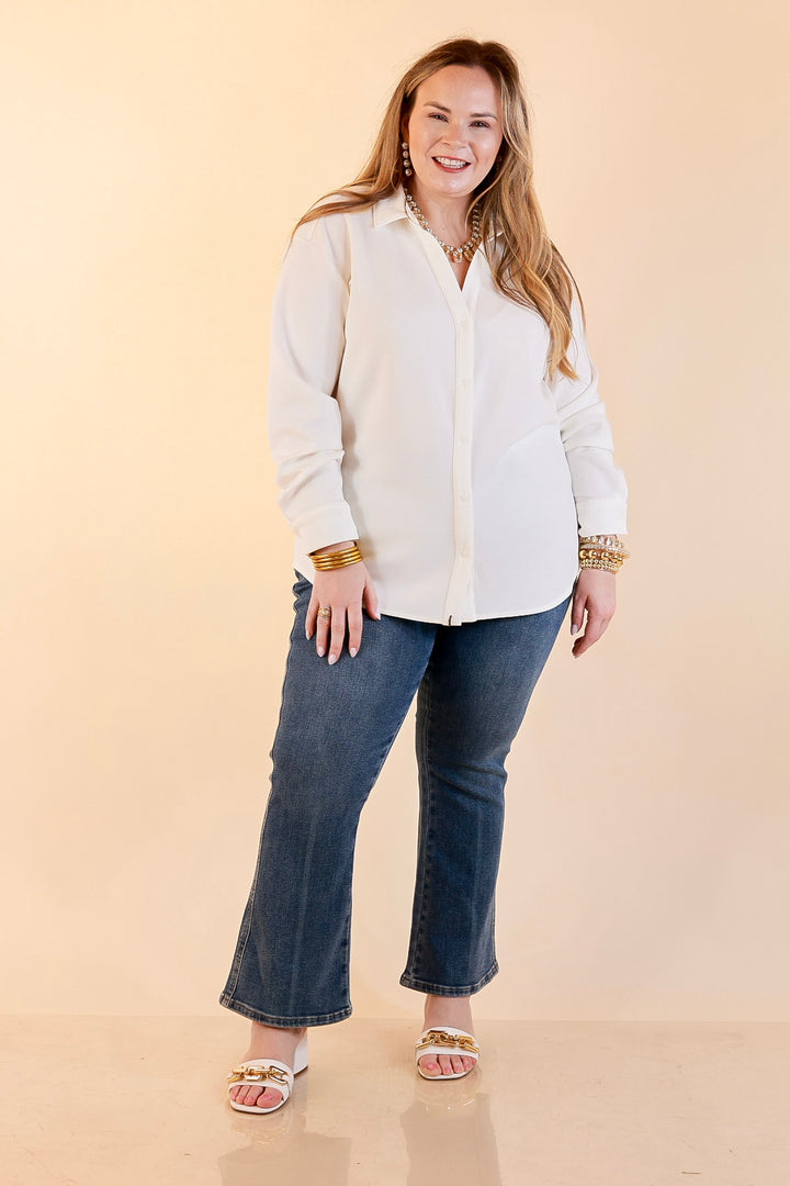 SPANX | AirEssentials Button Down Top in Powder White