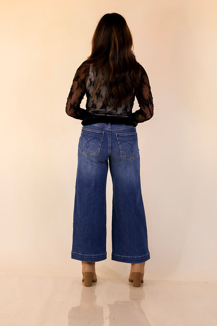 Daringly Delicate Sheer Mock Neck Long Sleeve Lace Top in Black