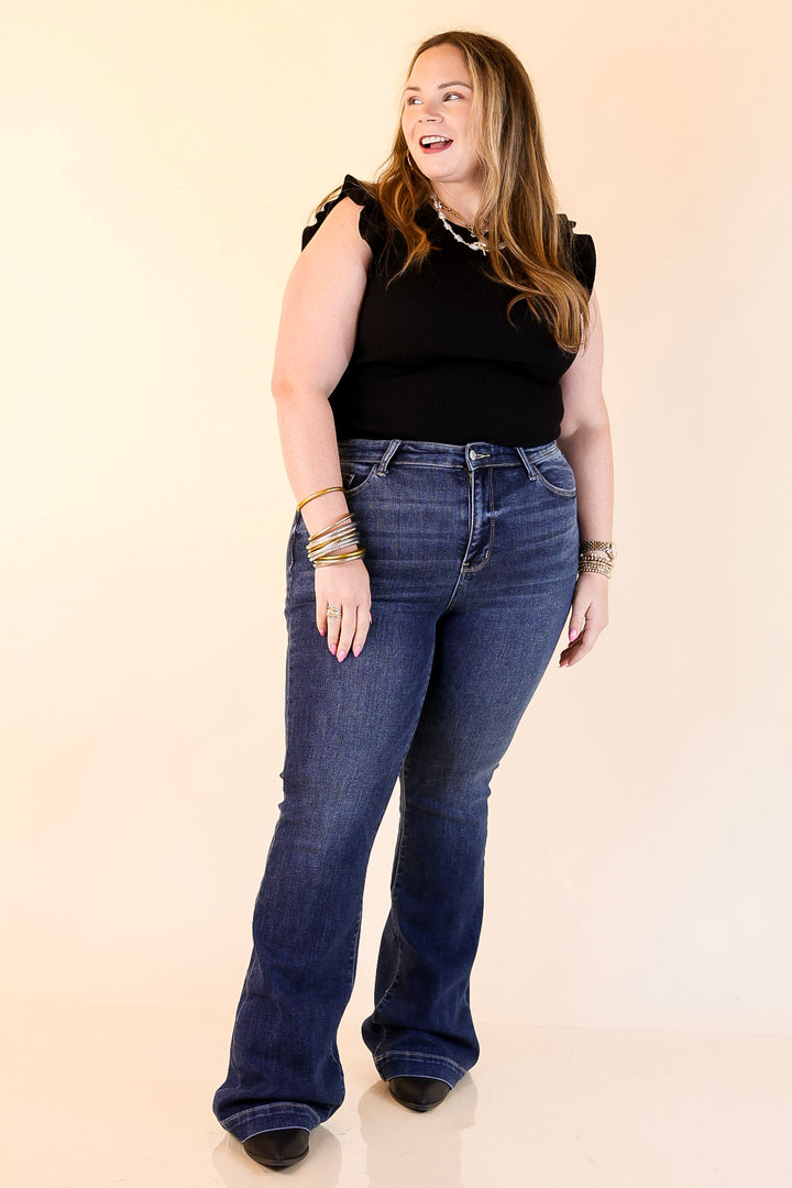 Judy Blue | Tailored Touch Trouser Jean in Dark Wash