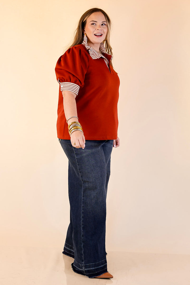 Judy Blue | Statement Maker Wide Leg Palazzo Jeans with Raw Hem and Front Patches in Dark Wash