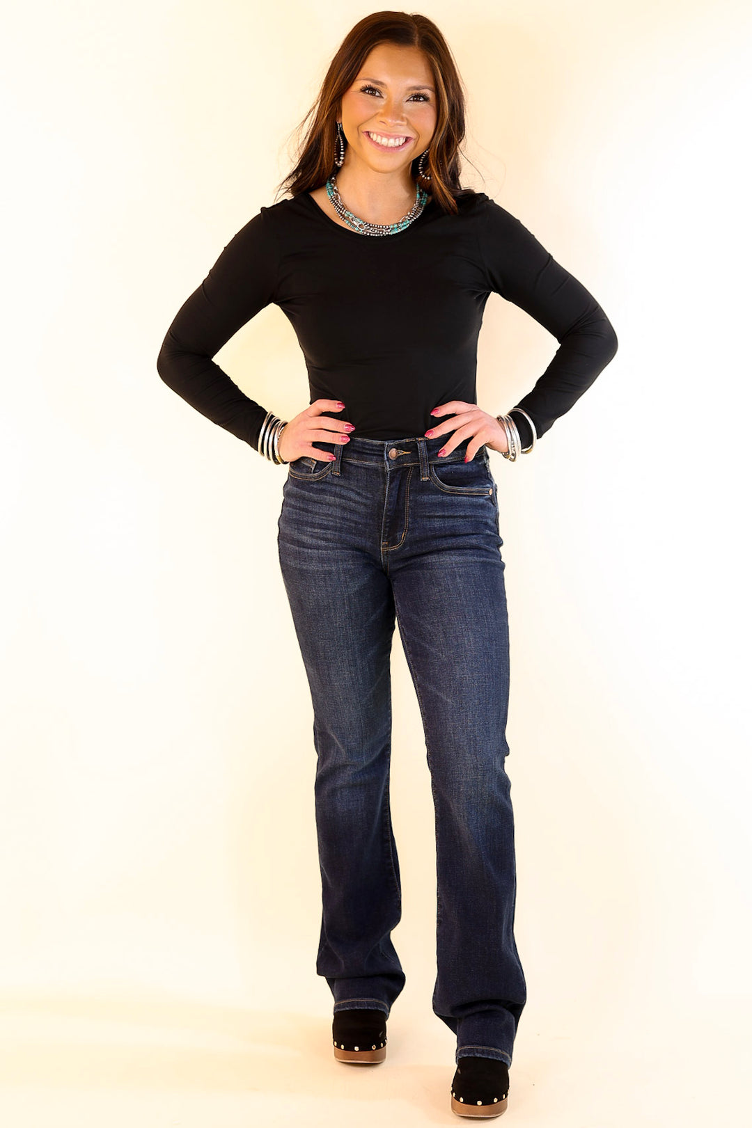 Judy Blue | Daily Essential Bootcut Jean in Dark Wash