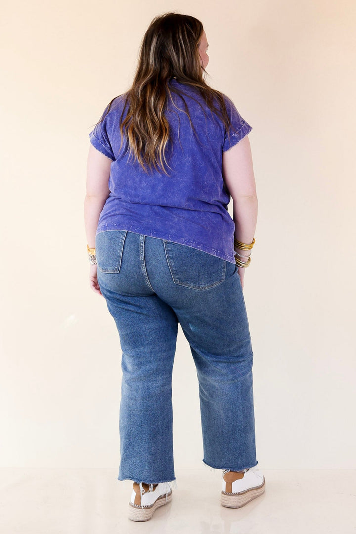 Chic Made Easy Short Sleeve Shirt in Blue