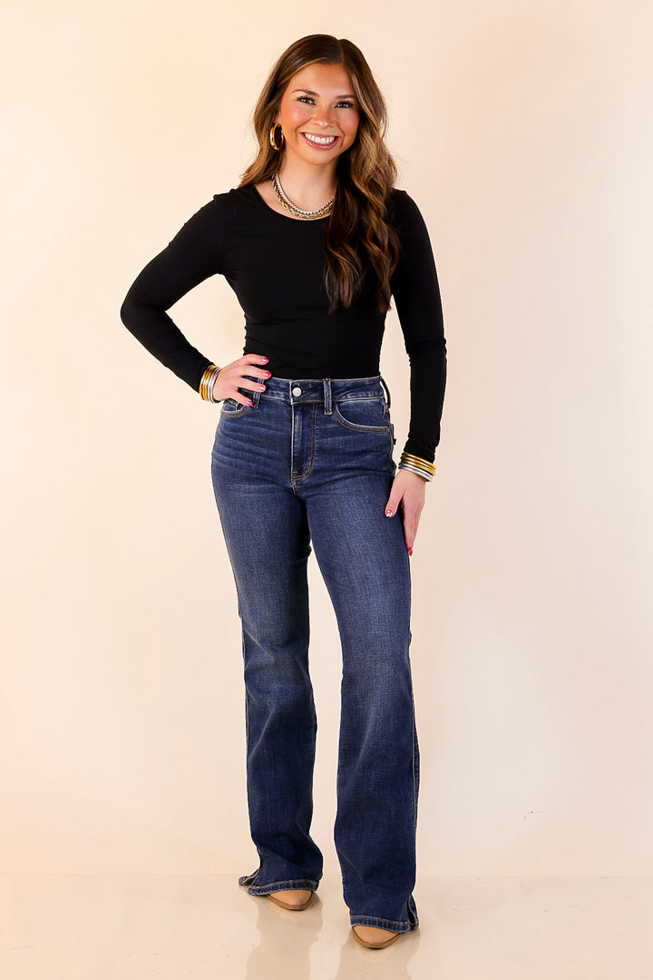 Judy Blue | Style Comes Easy Boot Cut Jeans in Dark Wash