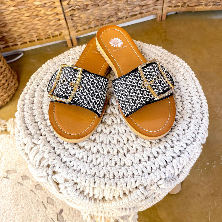 Yellow Box | Helden Slide Sandal in Black