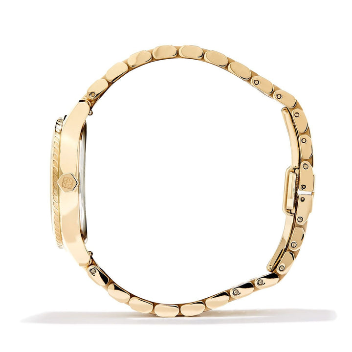 Kendra Scott | Alex Gold Tone Stainless Steel 35mm Watch in Ivory Mother-of-Pearl