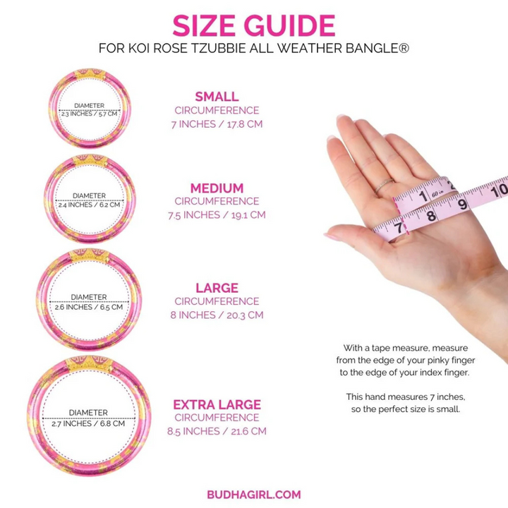 BuDhaGirl | KOI Tzubbie All Weather Bangle in Rose (Pink)