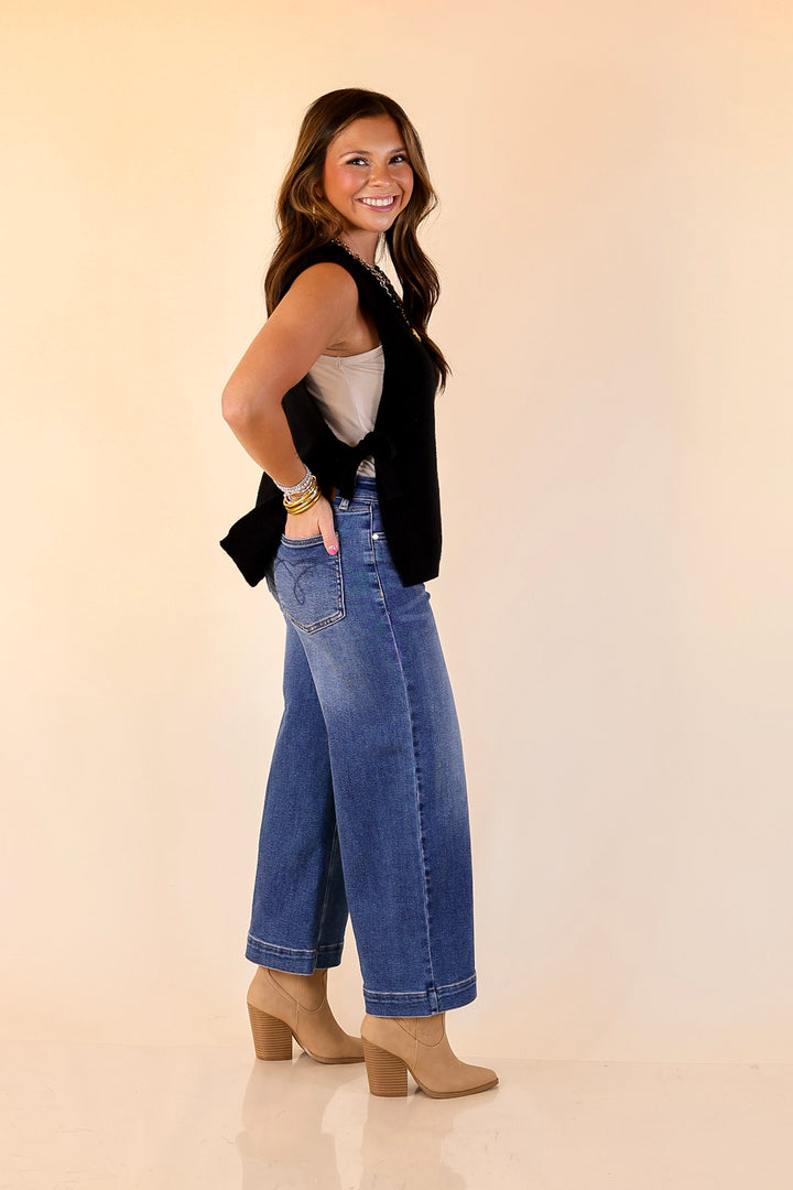 Tied and True Knit Sweater with Side Ties in Black