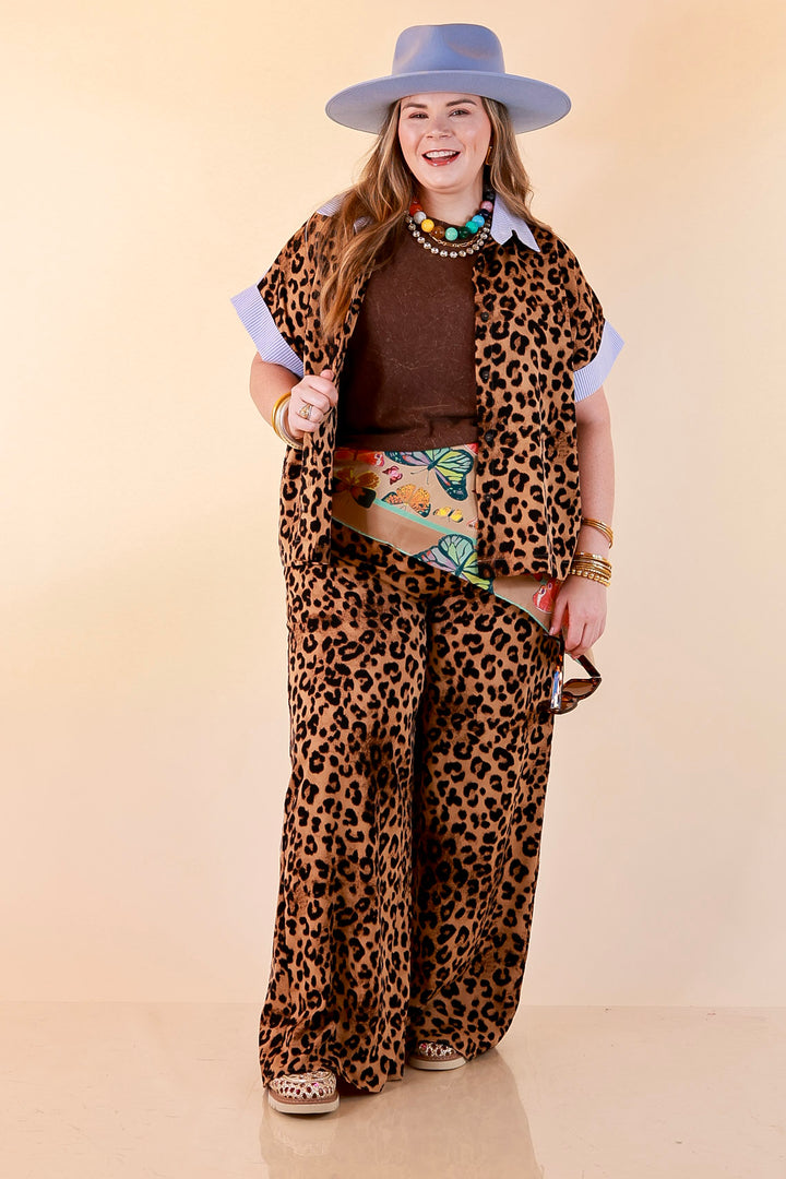 Chic Made Easy Short Sleeve Shirt in Chocolate Brown