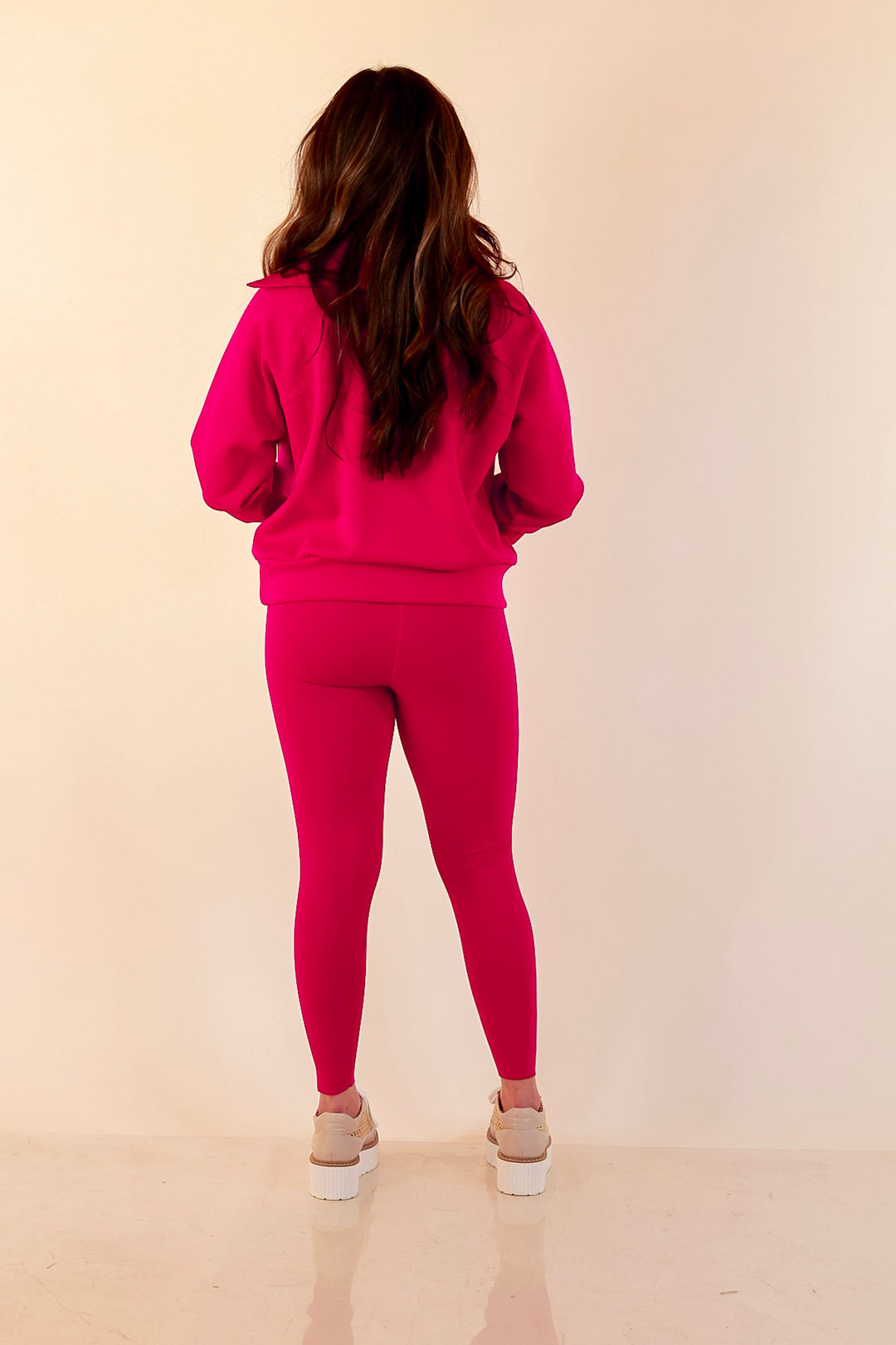 SPANX | Booty Boost® Performance and Shaping 7/8 Leggings in Fuchsia Pink
