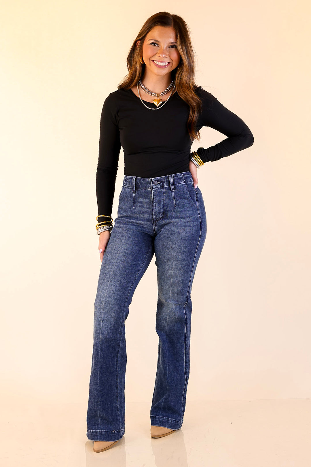 Judy Blue | Finest Fit Bootcut Trouser Jean in Dark Wash