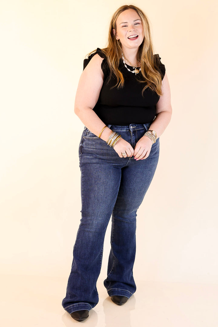 Judy Blue | Tailored Touch Trouser Jean in Dark Wash