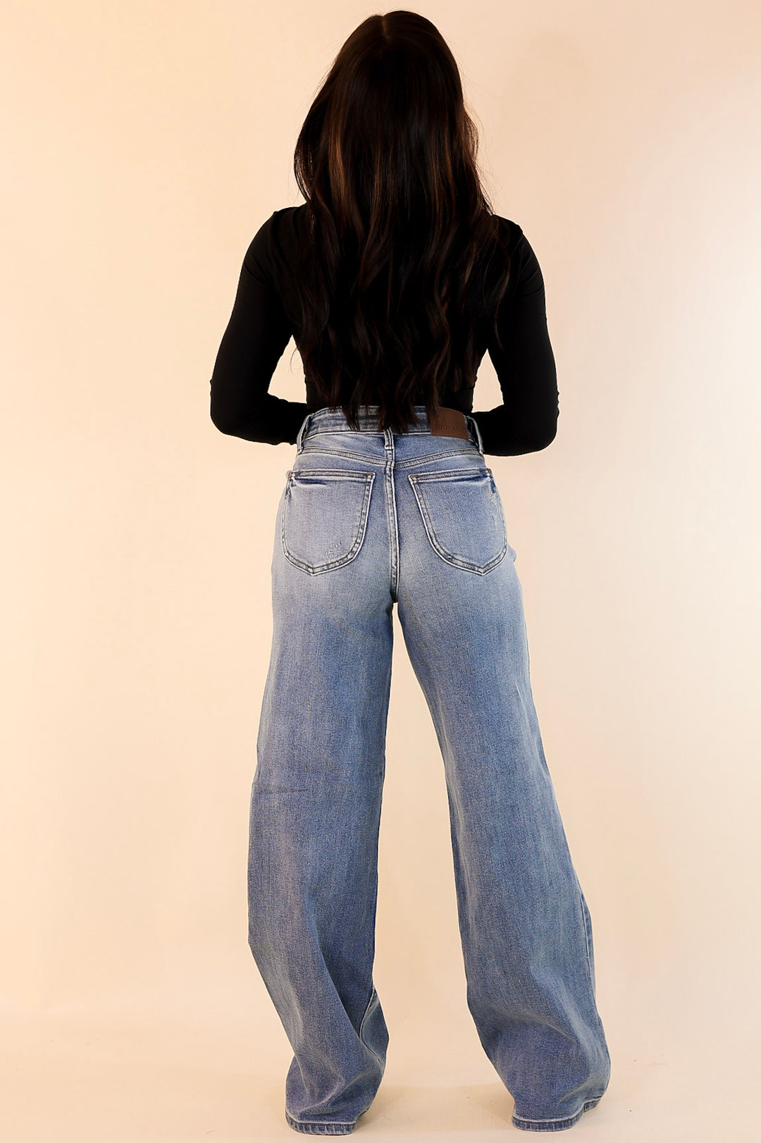 Judy Blue | Can't Go Wrong Retro Wide Leg Jean in Vintage Medium Wash