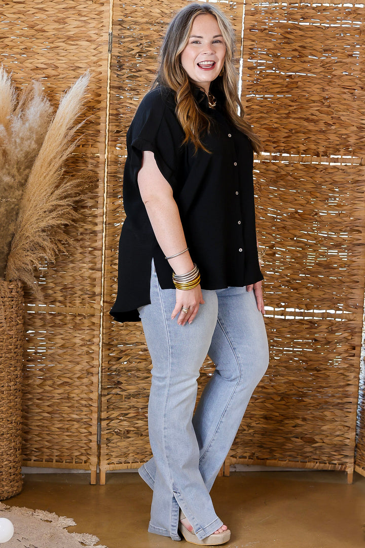 Judy Blue | The Perfect Pair Slim Bootcut Jean with Side Slit in Light Wash