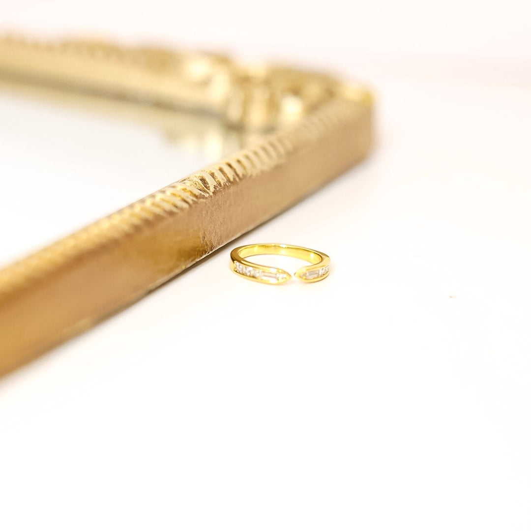 Kinsey Designs | Hayden Baguette adjustable Ring in Gold