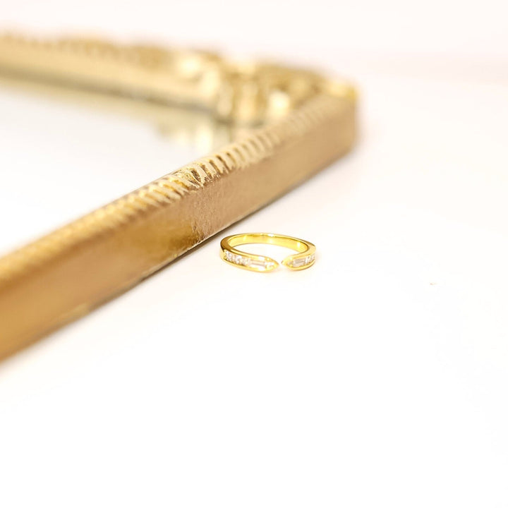 Kinsey Designs | Hayden Baguette adjustable Ring in Gold