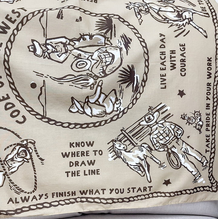 XOXO Art & Co | Code of the West Bandana Scarf