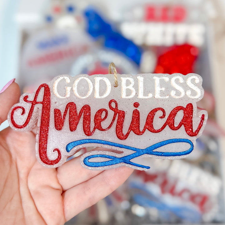 Gold Bless America Freshie in Americana