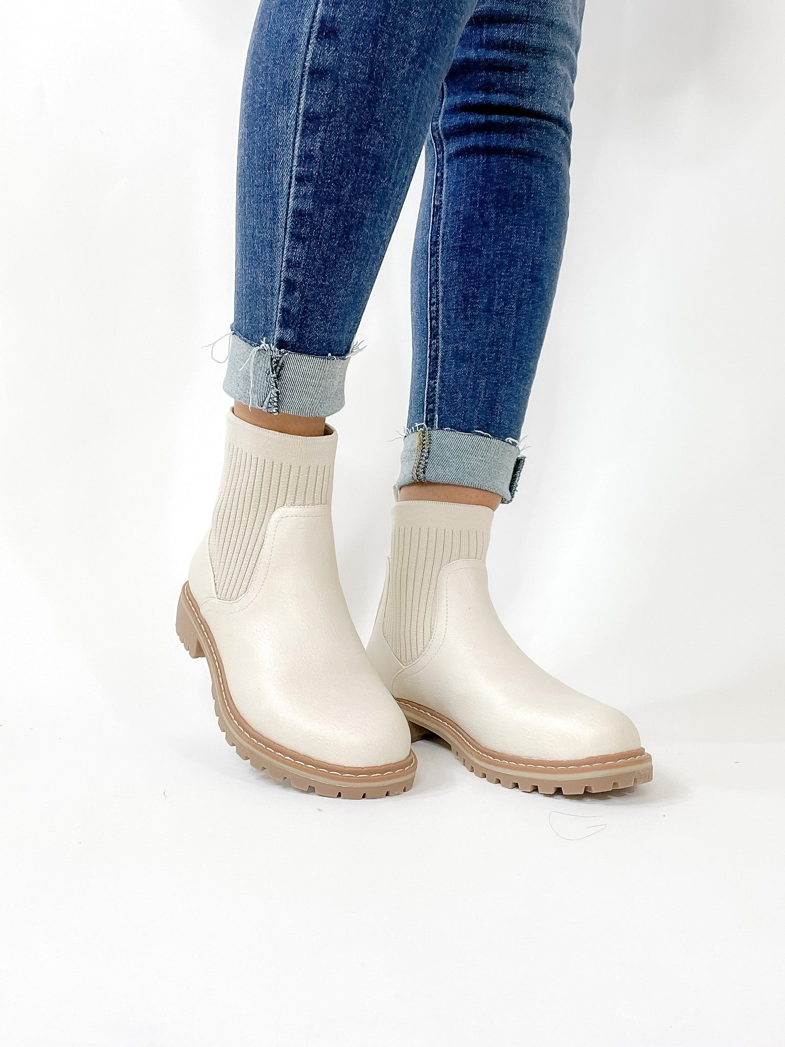 Corky's | Cabin Fever Slip On Booties in Cream