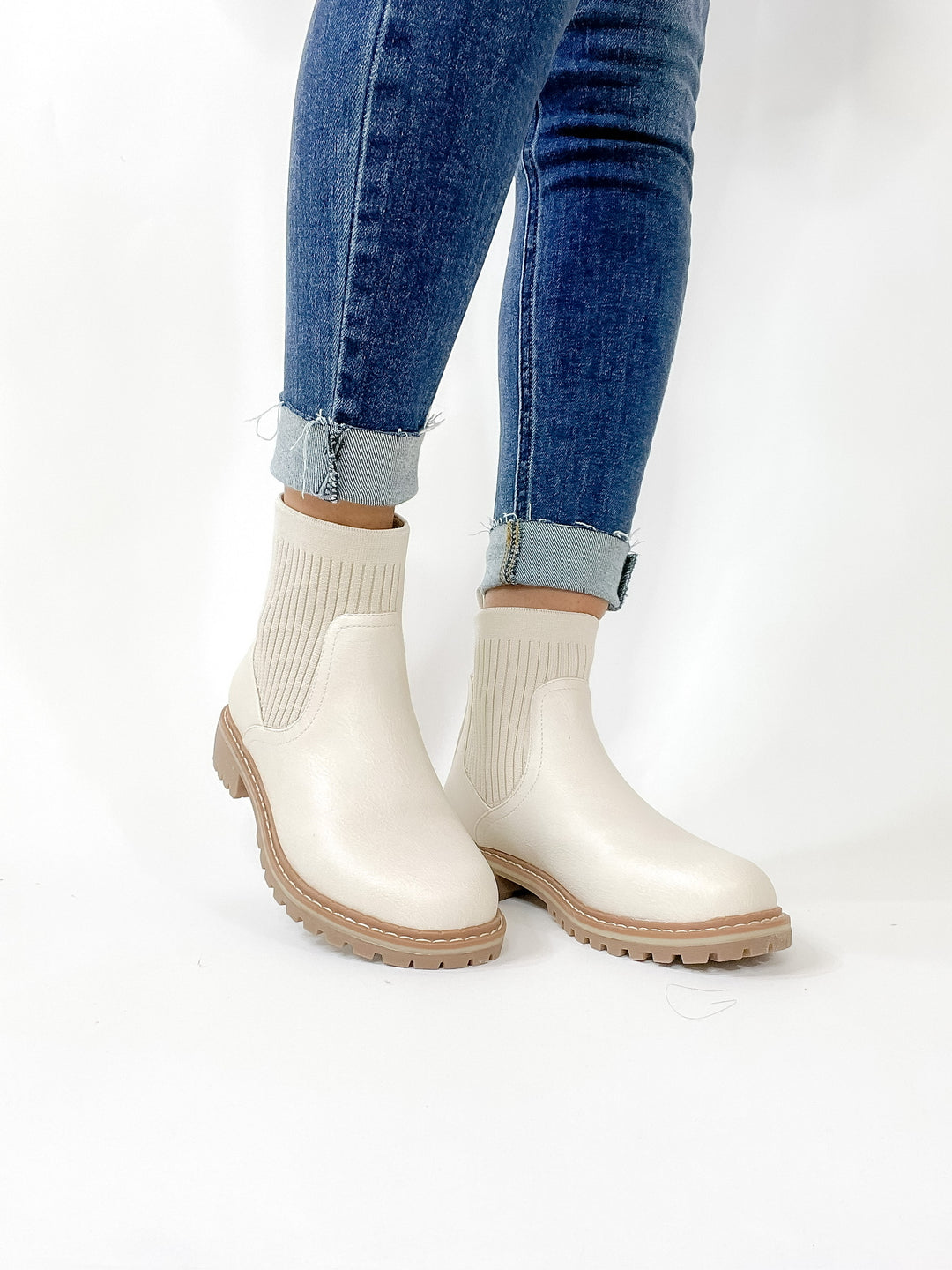 Corky's | Cabin Fever Slip On Booties in Cream - Giddy Up Glamour Boutique
