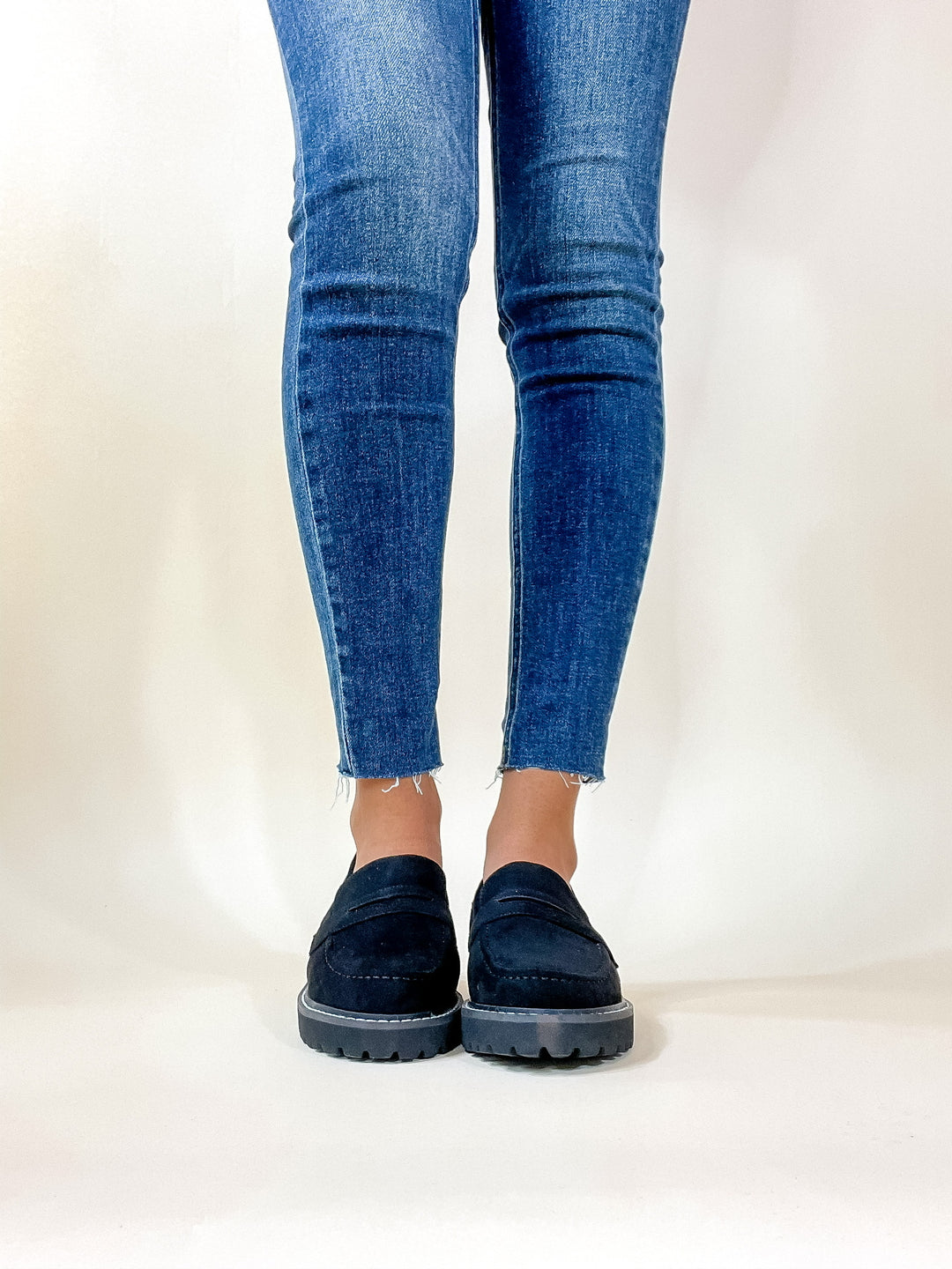 Corky's | Boost Slip On Suede Loafers in Black - Giddy Up Glamour Boutique