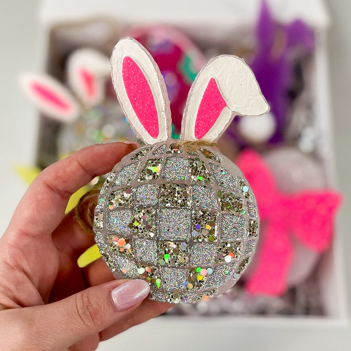 Bunny Ears Disco Ball Car Freshie in Various Scents