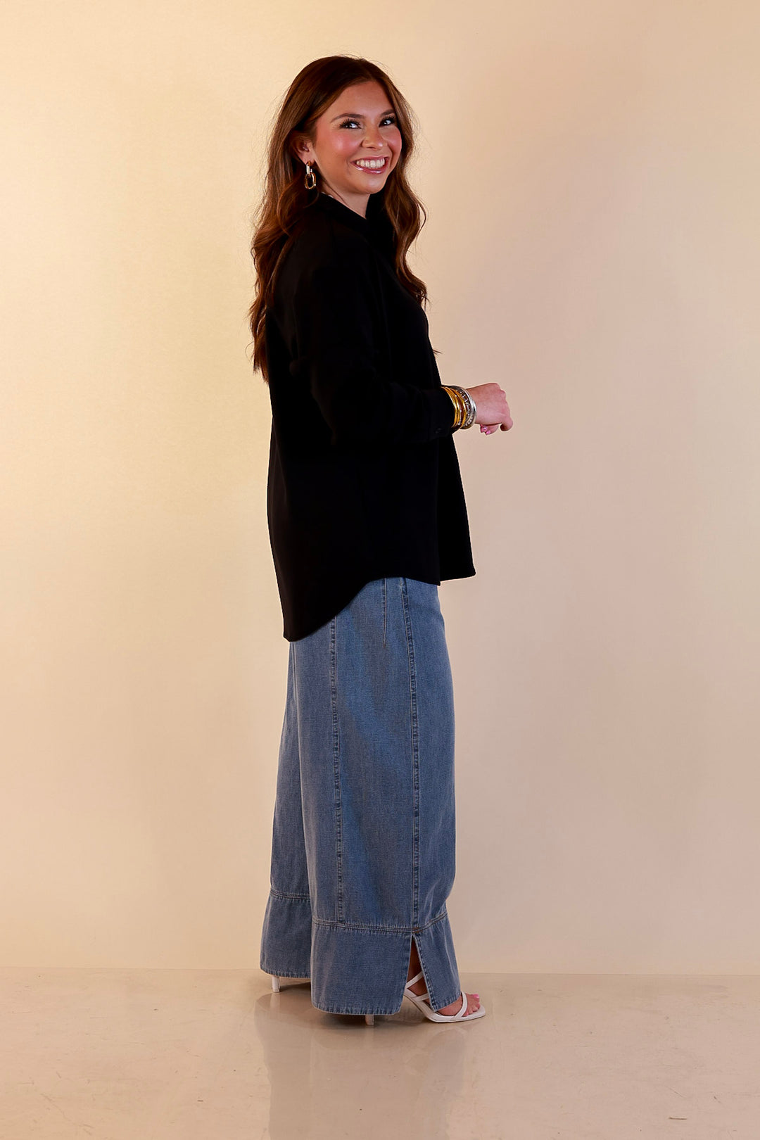 SPANX | AirEssentials Button Down Top in Black