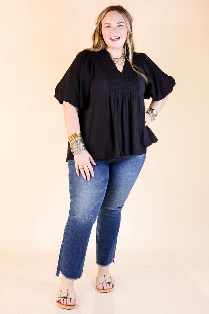 Judy Blue | Denim Daze Cropped Kick Flare Jean in Dark Wash