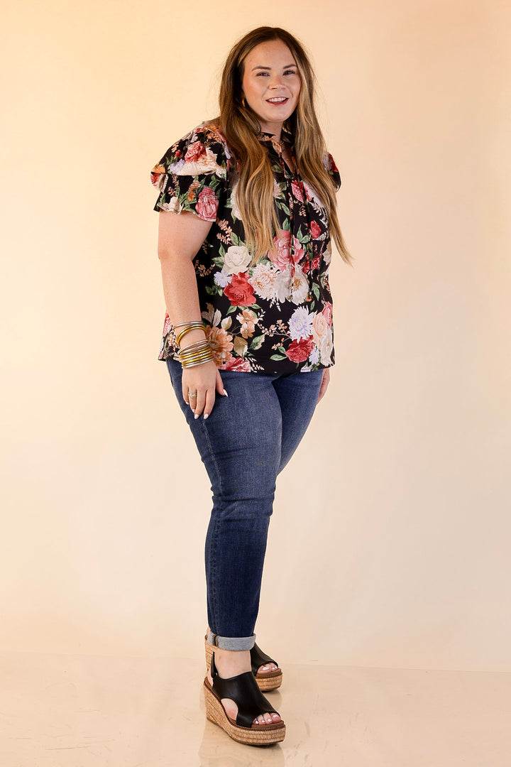 Judy Blue | Naturally Cool Cuffed Boyfriend Denim Jeans in Dark Wash