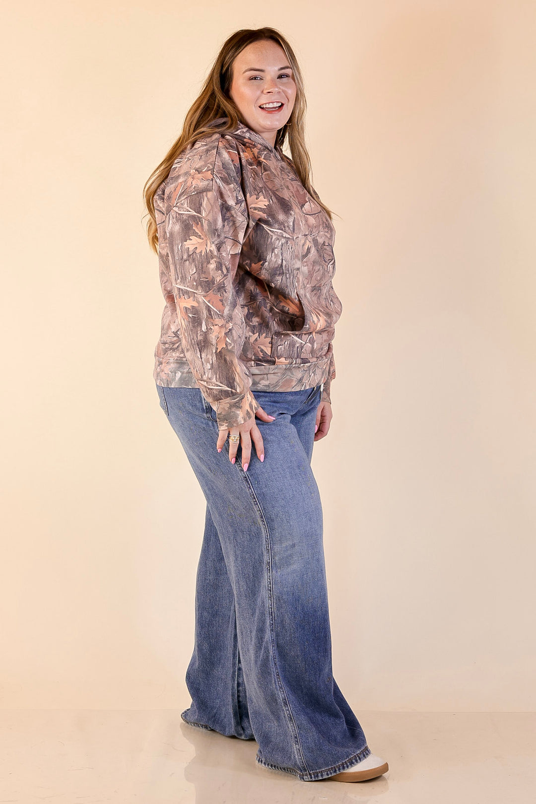 Simply Southern | Ready for Anything Long Sleeve Hoodie Sweatshirt in Camouflage