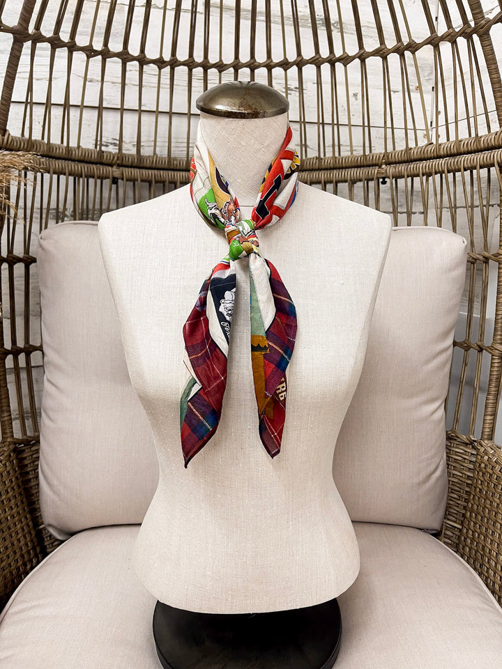 XOXO Art & Co | Rodeo Pennants Shorty Wild Rag Scarf in Multicolor