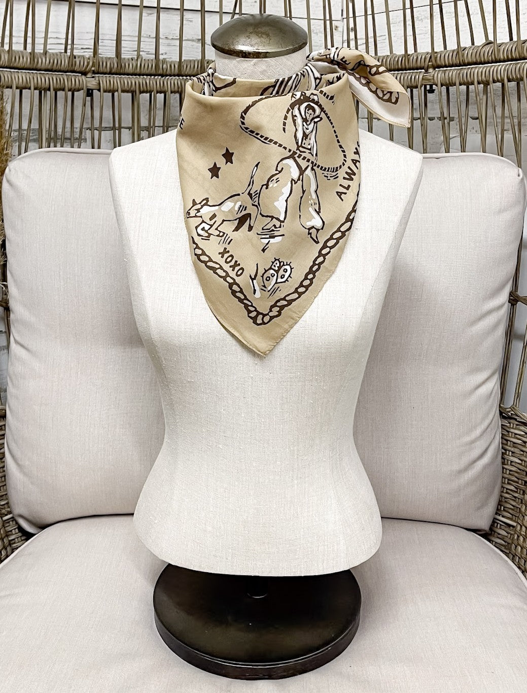 XOXO Art & Co | Code of the West Bandana Scarf