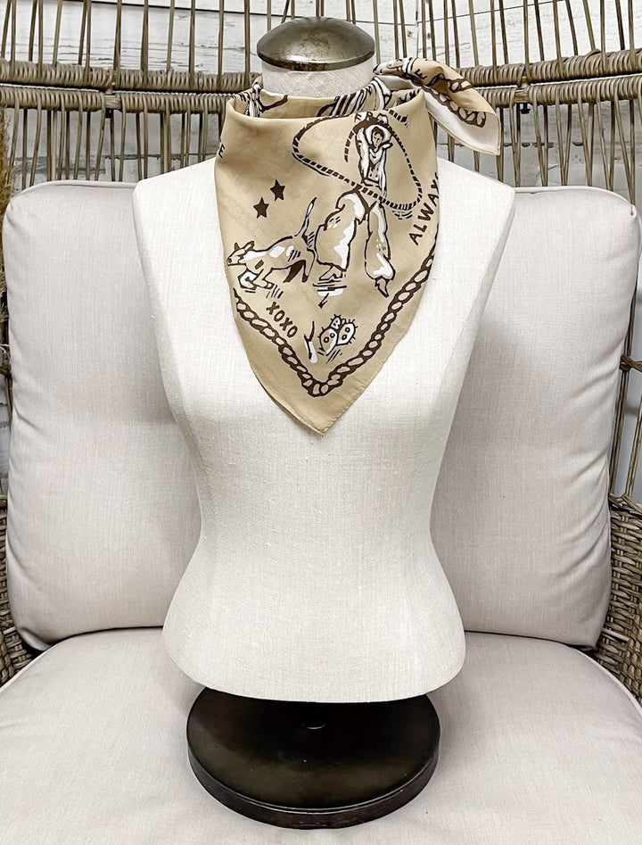 XOXO Art & Co | Code of the West Bandana Scarf