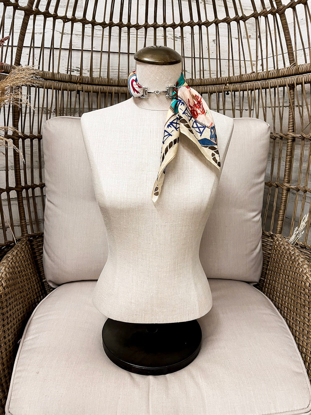 XOXO Art &amp; Co | Camp Blanket Shorty Wild Rag Scarf in Ivory