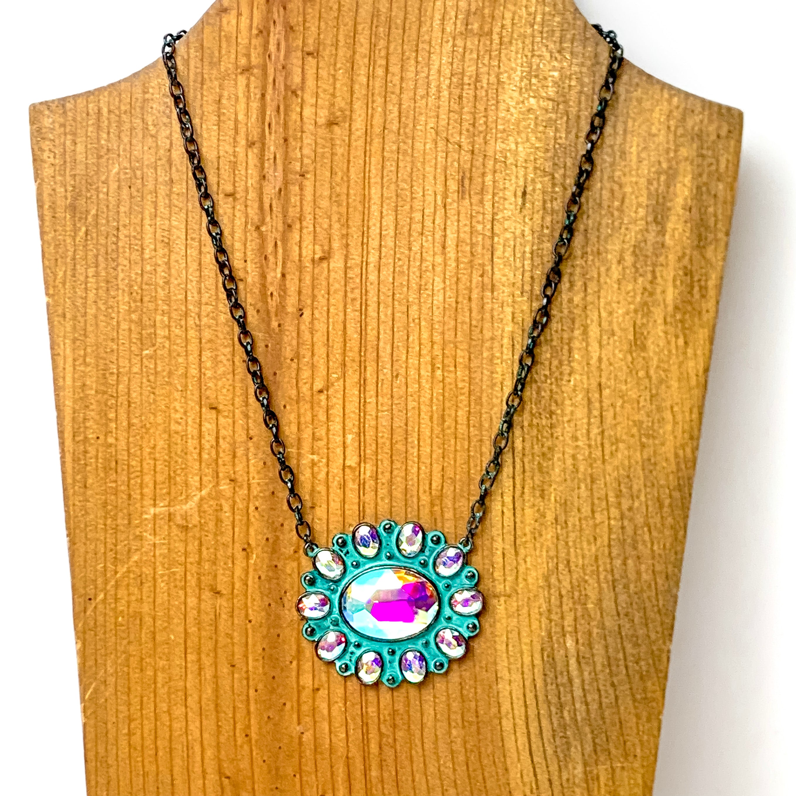 Desert Diva Concho Necklace in Patina Tone - Giddy Up Glamour Boutique