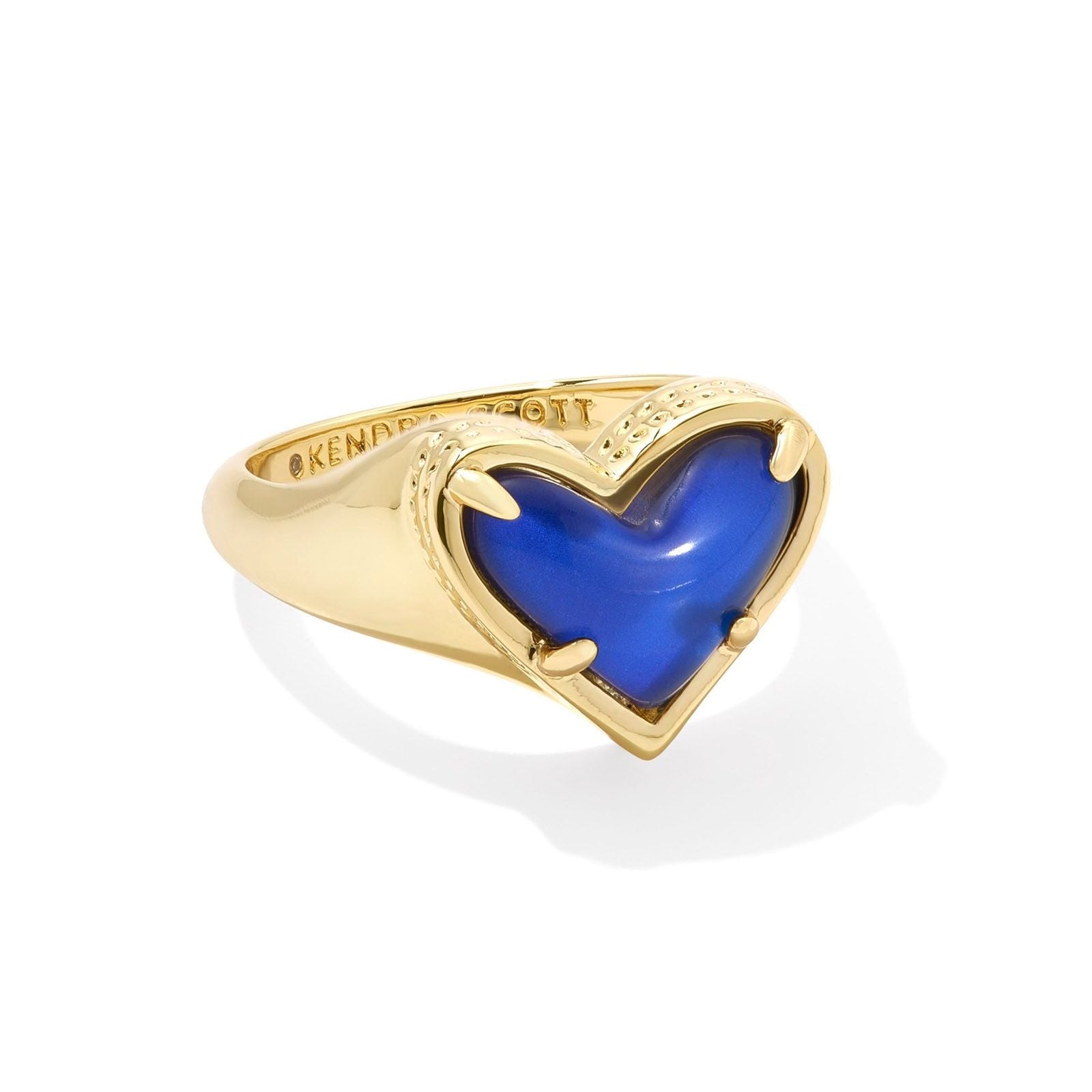 Kendra Scott | Framed Ari Heart Gold Band Ring in Mood Stone