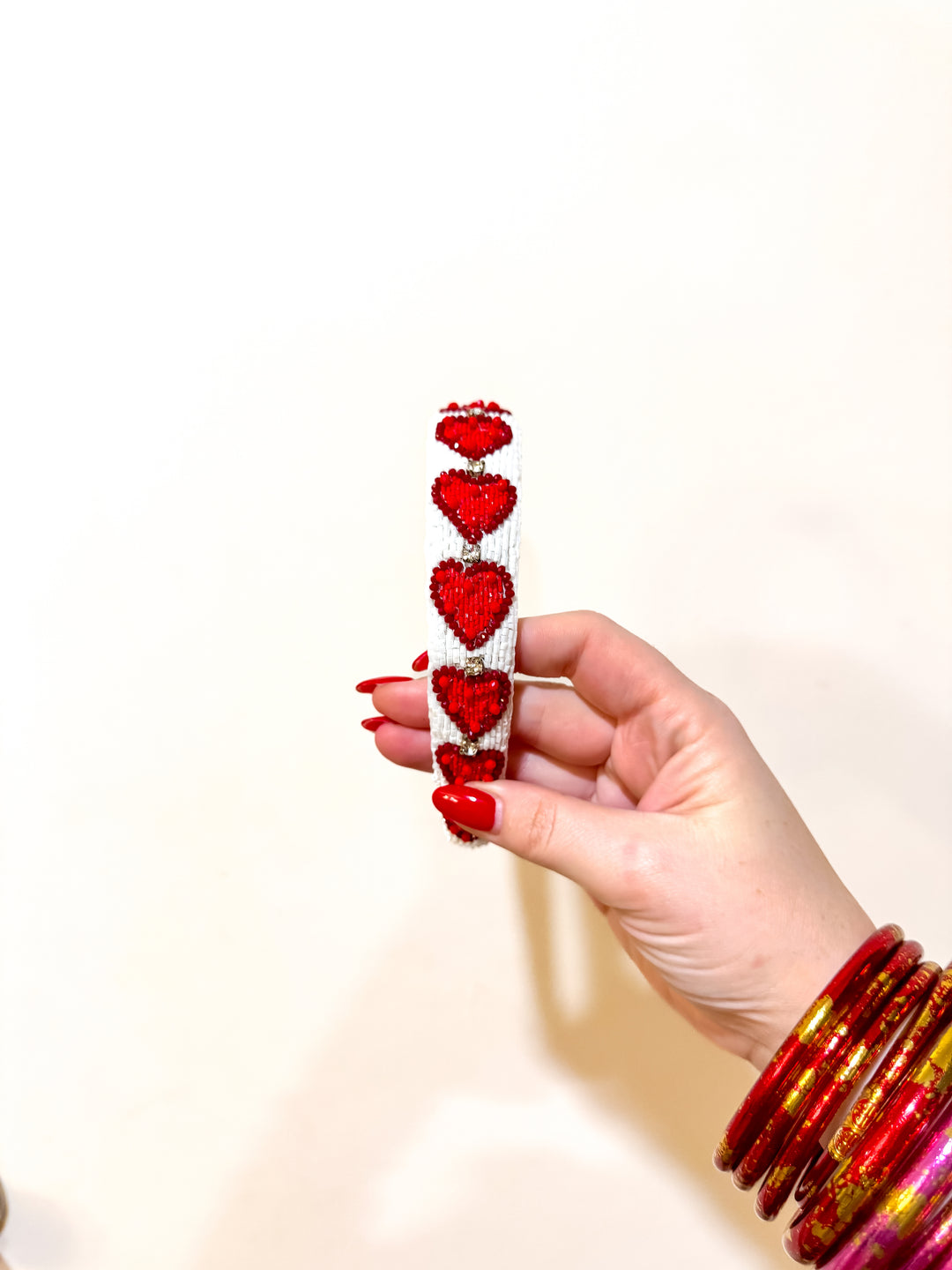 BuDhaGirl | Red Hearts Headband