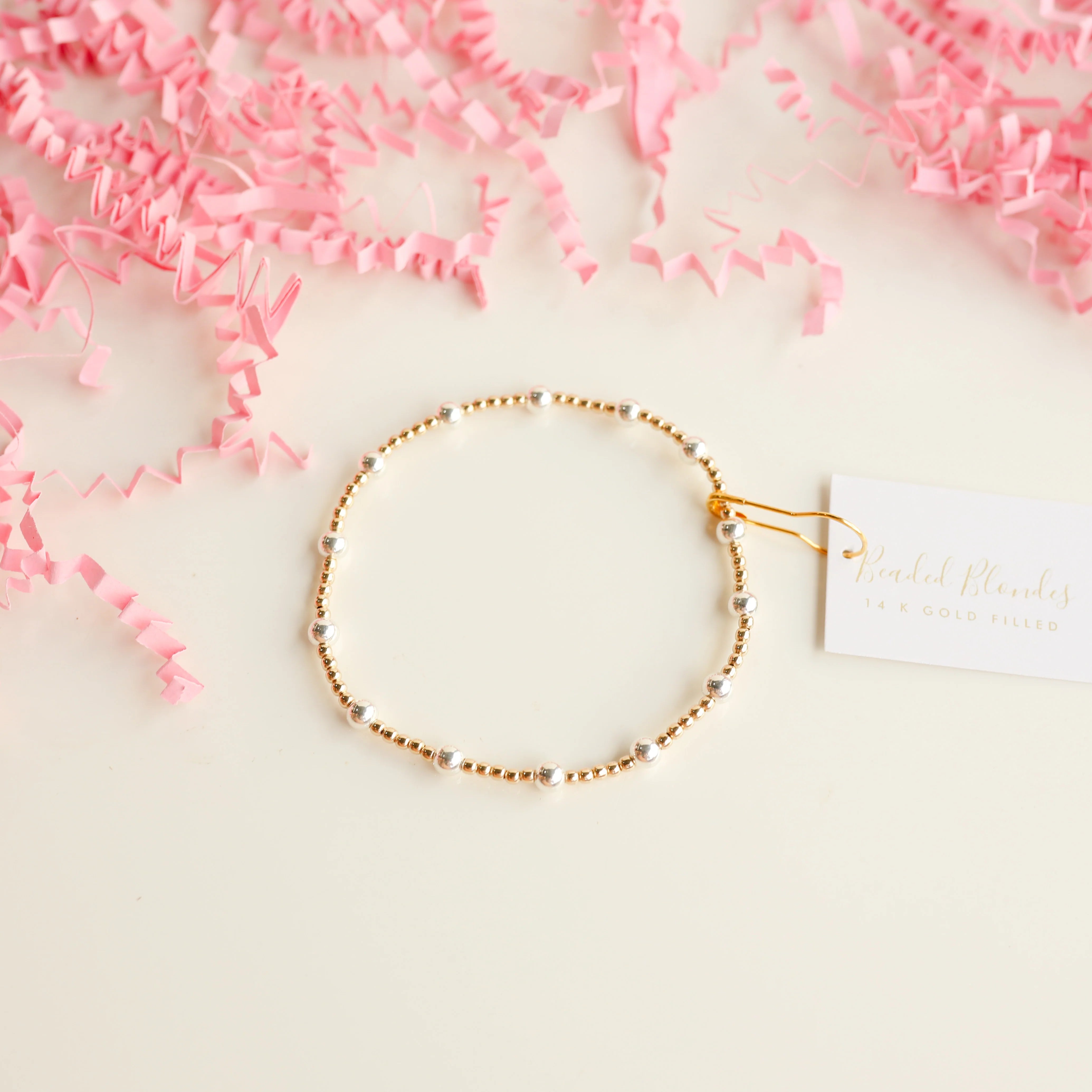 Beaded Blondes | Lively Bracelet in Mixed Metals - Giddy Up Glamour Boutique