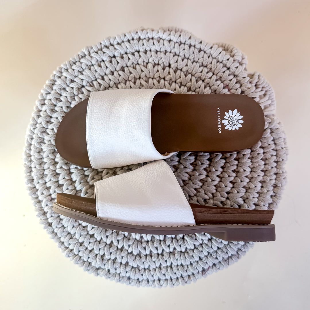 Yellow Box | Kalo Slide Sandal in Eggshell Ivory