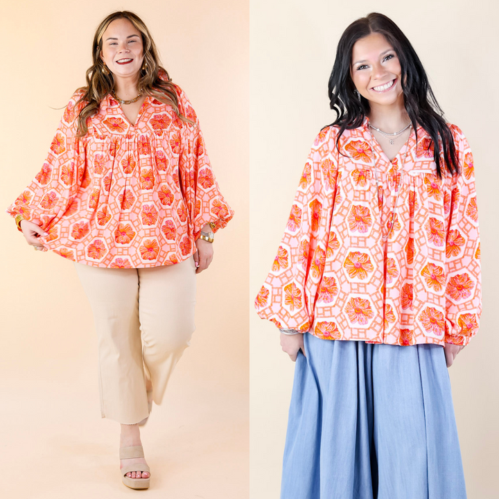 Emily McCarthy | Stella Crocheted Top in Floral Print - Giddy Up Glamour Boutique