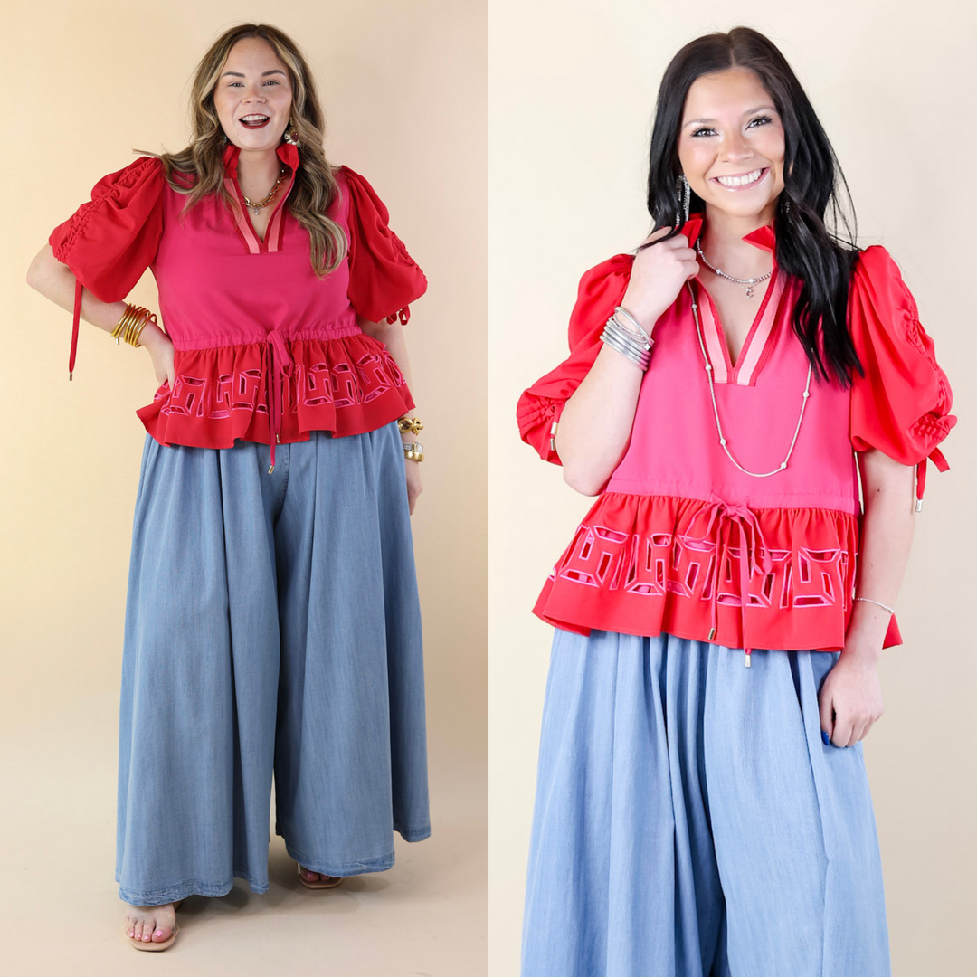 Emily McCarthy | Posey Top in Cabaret Pink - Giddy Up Glamour Boutique