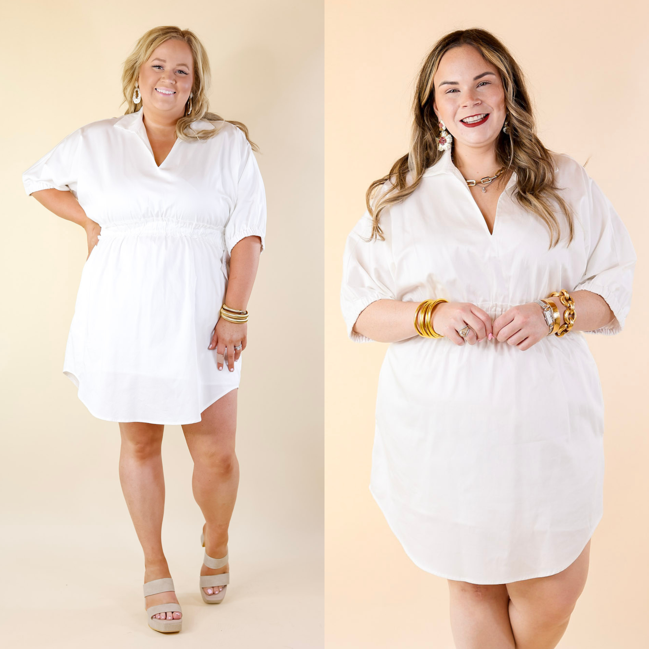 Emily McCarthy | Palmer Dress in White - Giddy Up Glamour Boutique