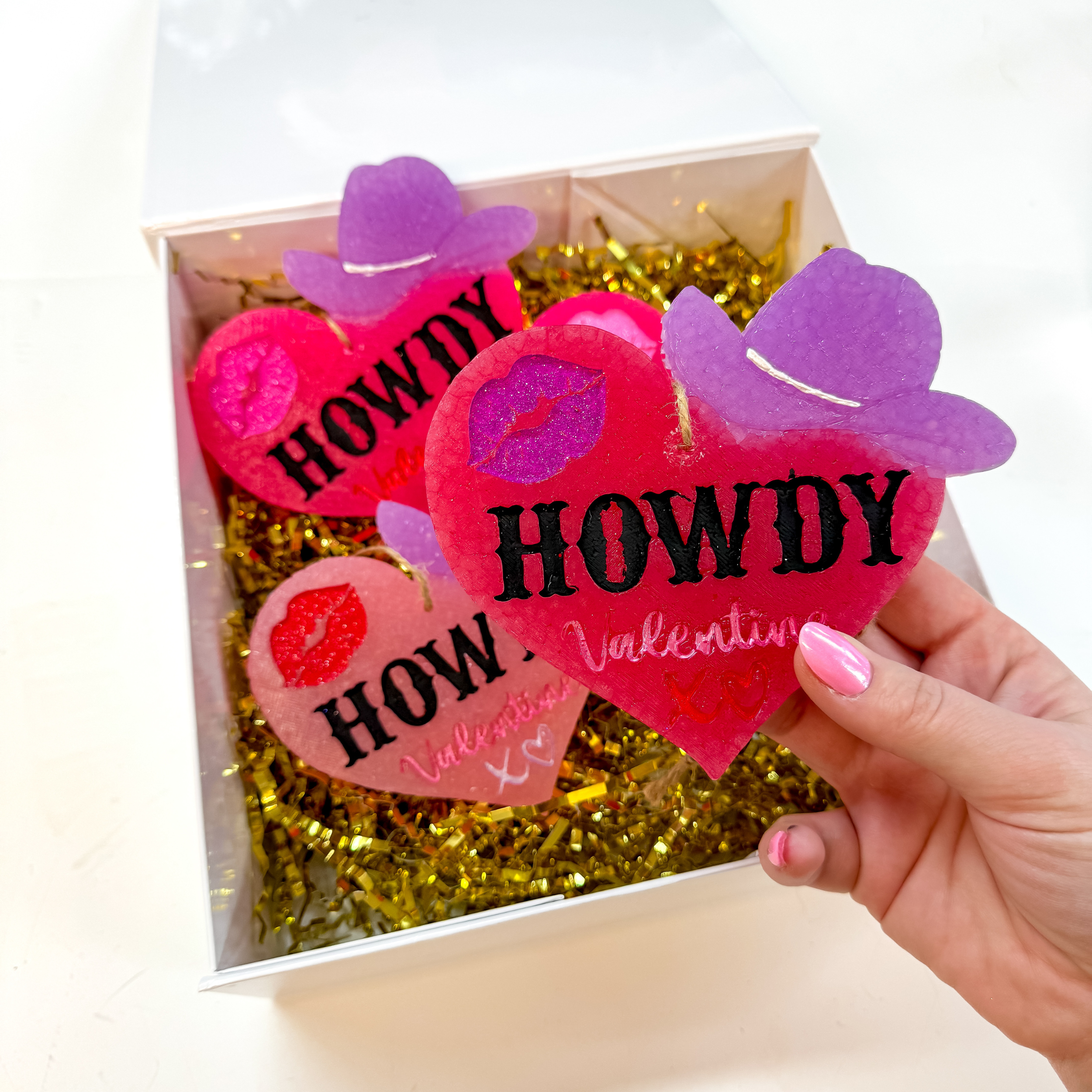 Howdy Valentine Car Freshie in Love Spell Scent - Giddy Up Glamour Boutique